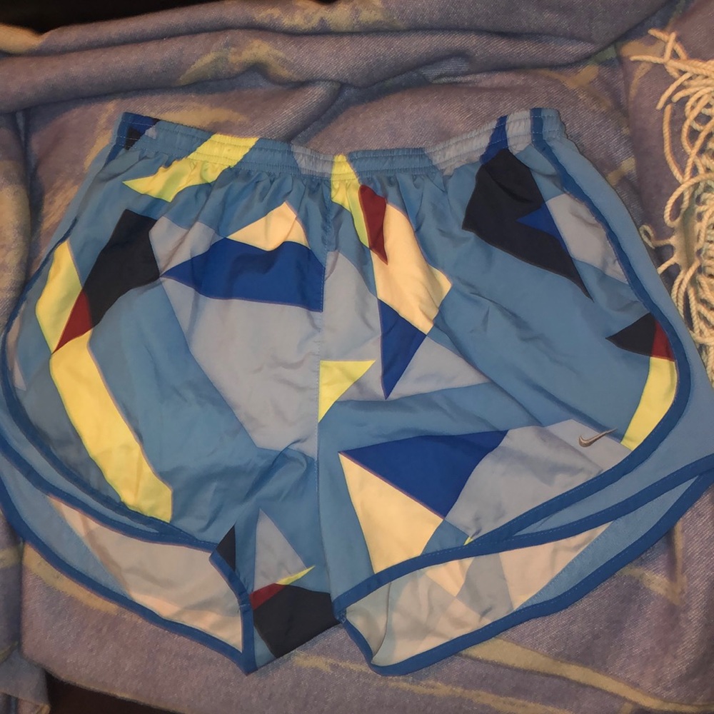 Blue Geometric Nike Shorts XL
